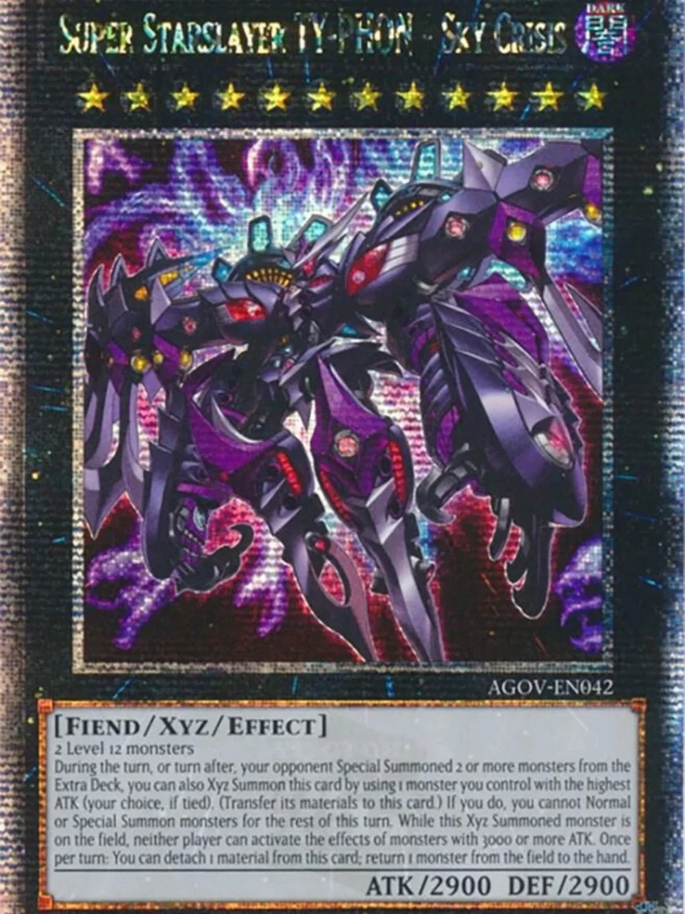 Yu-Gi-Oh Super Starslayer Ty-Phon - Sky Crisis (Purple, Black) Trading Card